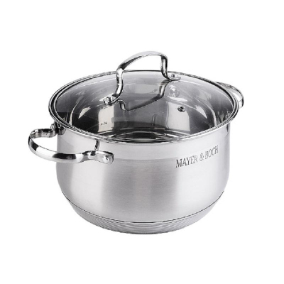 Кастрюля MB c крышкой, нерж.сталь, V=5,1л., 30949