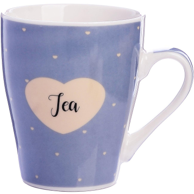 Набор кружек 340мл Сердечки (4шт) фарфор LR, 31220