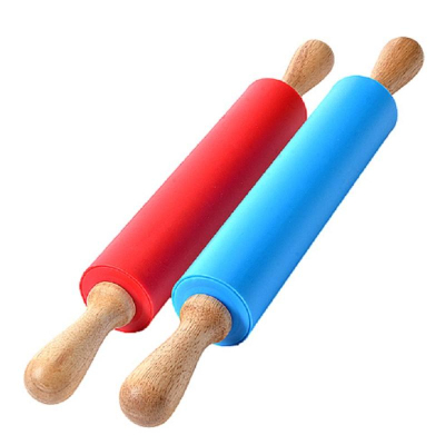 Скалка Mayer&Boch, силикон, дер.ручки 43,5х5,2см (30501)