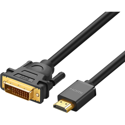 Кабель UGREEN HD106 HDMI - DVI-D (24+1). 30 AWG, 1080@60ц. 5м (10137)