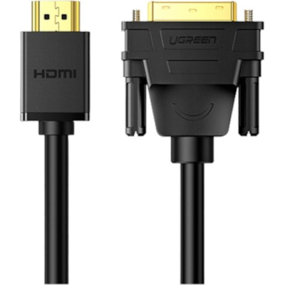 Кабель UGREEN HD106 HDMI - DVI-D (24+1). 30 AWG, 1080@60ц. 5м (10137)