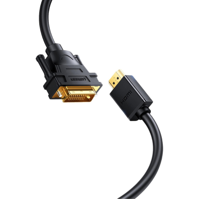 Кабель UGREEN HD106 HDMI - DVI-D (24+1). 30 AWG, 1080@60ц. 5м (10137)