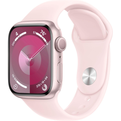 Смарт-часы Apple Watch Series 9 A2978 41мм OLED корп.розовый(MR943ZP/A)
