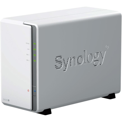 Сетевое хранилище Synology DS223j 2x2.5/3.5 SATA/Realtek RTD1296/1GB DDR4