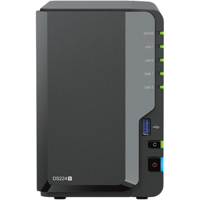 Сетевое хранилище Synology DS224+ 2x2.5/3.5 SATA/Celeron J4125/2Gb DDR4