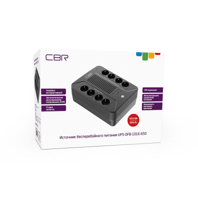 ИБП CBR лин-инт. 650VA/390W, 8xEURO [UPS-OFB-101E-650