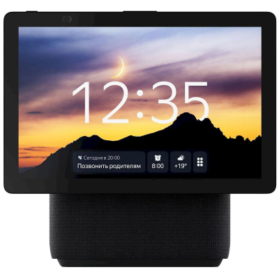 Умная колонка Яндекс Станция Дуо Макс с Алисой, с Zigbee, 60Вт, черный