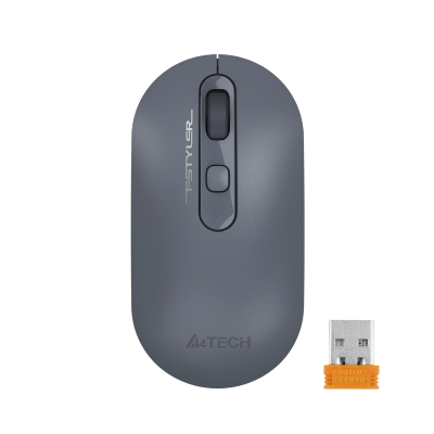 Мышь компьютерная A4Tech Fstyler (FG20 ASH BLUE)пепел.син/2000dpi/беспр/4кн