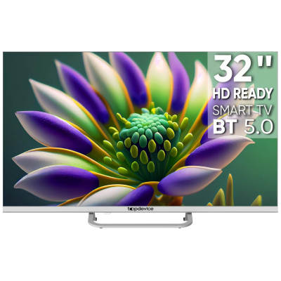 Телевизор Topdevice TDTV32CS04H_WE, HD Ready, белый, смарт (WildRed)