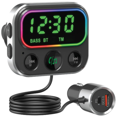 FM-трансмиттер Navitel BHF06 PRO BT 5.1/QC3.0, QC2.0