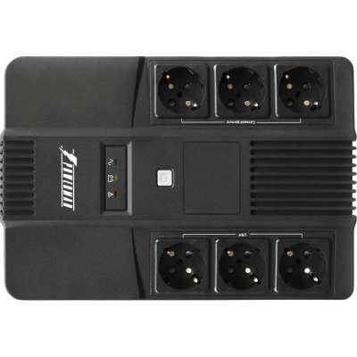 ИБП Powerman Brick 600, линейно-интеракт, 600ВА/360Вт, 3 EURO, RJ45/RJ11