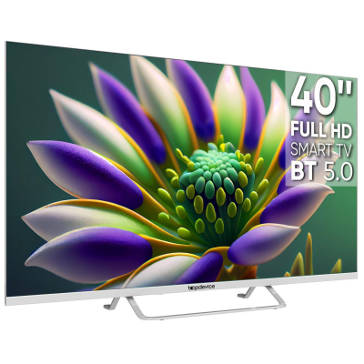 Телевизор Topdevice TDTV40CS04F_WE, FHD, белый, смарт (WildRed)