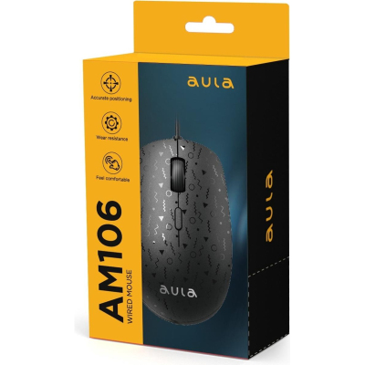 Мышь компьютерная AULA AM106 4кн, DPI 1000/1600/2000 (80003338)