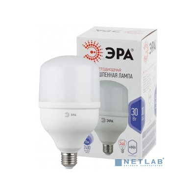 ЭРА Б0027004 Лампа светодиодная STD LED POWER T100-30W-6500-E27 E27 / Е27 30 Вт колокол холодный дневной свет