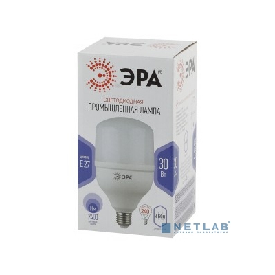 ЭРА Б0027004 Лампа светодиодная STD LED POWER T100-30W-6500-E27 E27 / Е27 30 Вт колокол холодный дневной свет