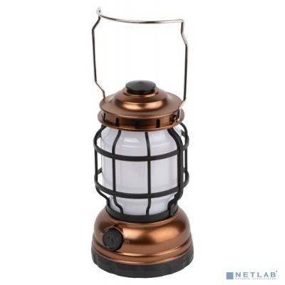 ЭРА Б0054042 Фонарь кемпинговый светодиодный KB-801 "Факел" на батарейках 2 режима (холодный + пламя)