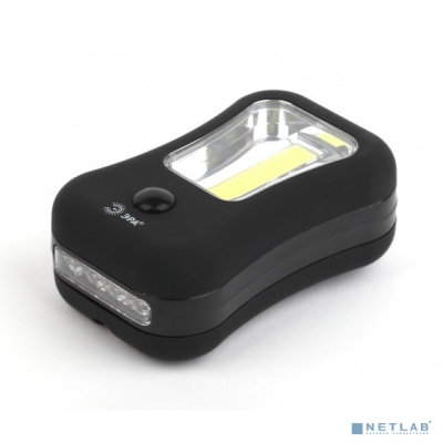 ЭРА Б0033759 Светодиодный фонарь Рабочие Практик RB-601 ручной на батарейках магнит крючок Soft-touch