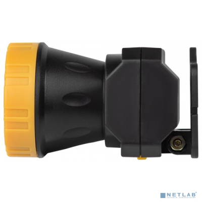 ЭРА Б0055349 Фонарь налобный светодиодный GA-802 аккумуляторный мощный яркий 2 режима желто-черный