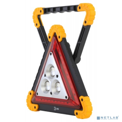 ЭРА Б0052742 Фонарь автомобильный AA-801 аккумуляторный, светодиодный, аварийный знак [15 Вт, COB+LED, power bank]