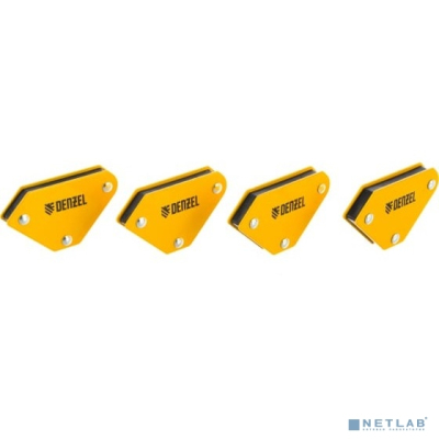 Denzel Набор из 4 магнитных фиксаторов для сварочных работ [97555]