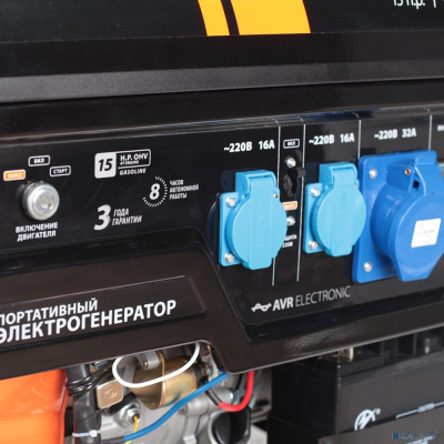 Генератор бензиновый PATRIOT GP 7210LE [474101588] {Двигатель: 4т, OHV, АИ-92, 420 сс, 14 л.с; Мощность ном/макс: 6.0/6.5 кВт; Объём бака: 25 л;Розетки: 2 евро 16А,1 евро 32А;Вес: 86 кг;}