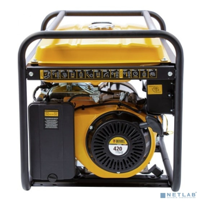 Denzel Генератор бензиновый GE-6900, 5,5 кВт, 220В/50Гц, 25 л, ручной старт [94637]