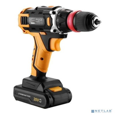 Аккумуляторная дрель-шуруповерт DEKO DKCD20FU-Li со съемным патроном, 1x1.5Ач [063-4176]