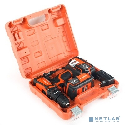 PATRIOT BR 241ES-h УДАРНЫЙ Дрель-шуруповерт [180201246] { 2 скор., две батареи Li-Ion, зарядка за 1 час, двусторонняя бита, кейс }