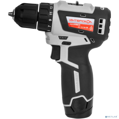 ИНТЕРСКОЛ ДА-10/12В 38 МиниМАКС бесщеточная аккум. дрель-шуруповерт [757.3.2.40] { Li-ion, кейс, 2 аккум., 3,0Ач, ЗУ }