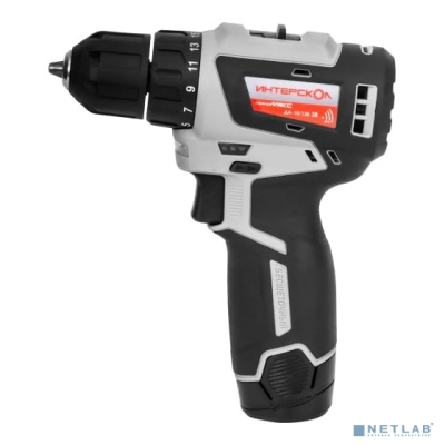 ИНТЕРСКОЛ ДА-10/12В 38 МиниМАКС бесщеточная аккум. дрель-шуруповерт [757.2.2.45] { Li-ion, кейс, 2 аккум., 2,5Ач, ЗУ }