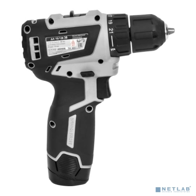 ИНТЕРСКОЛ ДА-10/12В 38 МиниМАКС бесщеточная аккум. дрель-шуруповерт [757.2.2.45] { Li-ion, кейс, 2 аккум., 2,5Ач, ЗУ }