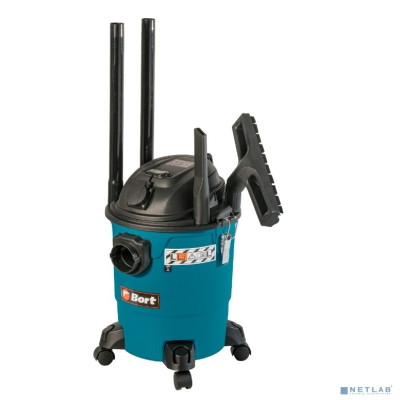 Bort Пылесос для сухой и влажной уборки BSS-1220-P [93417449] { 1200 Вт, вместимость 20 л, 67 л/сек, 6,6 кг, набор аксессуаров 8 шт }