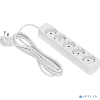 Rexant 13-4029 Удлинитель STANDARD 5 гнезд, 3м, 3х1,0мм?, с/з, белый