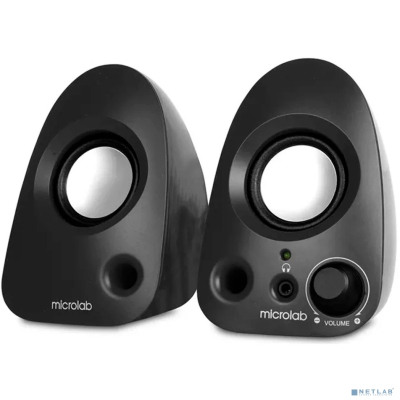 MICROLAB B19 черный {6 Вт RMS, Распределение мощности 3 Вт X 2, Гармонические искажения: < 0,5% (1 Вт 1 кГц), Частотная характеристика: 40 Гц - 20 кГц, Чувствительность: 380 мВ}