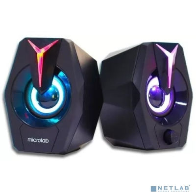 MICROLAB B26 черный {3 Вт x2, Гармонические искажения: < 0,5% (1 Вт 1 кГц), Частотная характеристика: 120 Гц - 20 кГц, Отношение сигнал/шум: > 65 дБ}