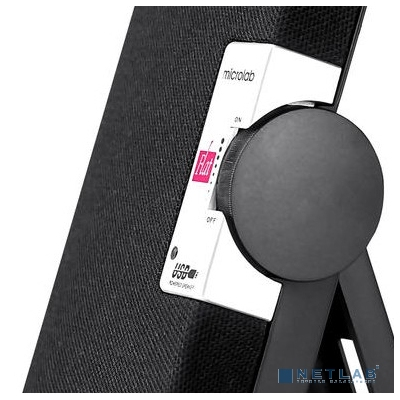 MICROLAB B55 черный {4 Вт, Распределение: 2 Вт x 2 RMS, Гармонические искажения: 1 %, 1 Вт на 1 кГц, Частотный диапазон: 80 Гц - 18 кГц, Отношение сигнал/шум: > 65 дБ}