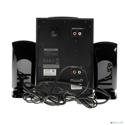 MICROLAB M-310 черный {35 Вт (сабвуфер 15 Вт, сателлит 10 Вт *2), Гармонические искажения: < 0,5% 1 Вт 1 кГц, Частотная характеристика: 30 Гц - 20 кГц, Отношение сигнал/шум: > 75 дБ, Разделение: >45 д