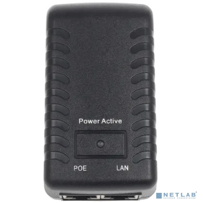ORIENT SAP-48POE 1A, PoE инжектор питания 48W, AC 100-240V/ DC 48V, 1.0A, вход: RJ45 LAN 10/100, выход: RJ45 PoE тип B (4/5+,7/8-), совместим с оборудованием PoE IEEE 802.3af, (30428)