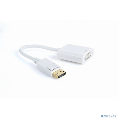 Gembird Переходник DisplayPort - DVI , 20M/19F, белый (A-DPM-DVIF-002-W )
