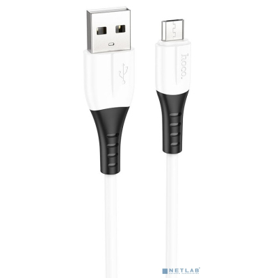 HOCO HC-68568 X82/ USB кабель Micro/ 1m/ 2,4A/ Силикон/ White