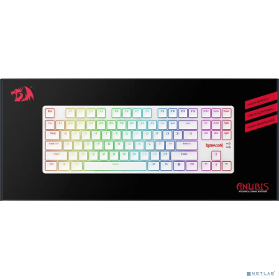 Механическая клавиатура Anubis RGB,тонкая,белая, 87 к.,б.п. Redragon