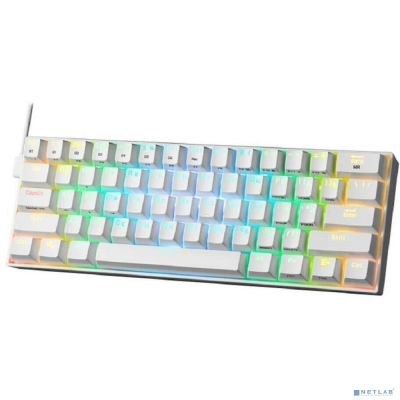 Redragon Беспроводная клавиатура Draconic RU,RGB, bluetooth 5.0, White [77810]