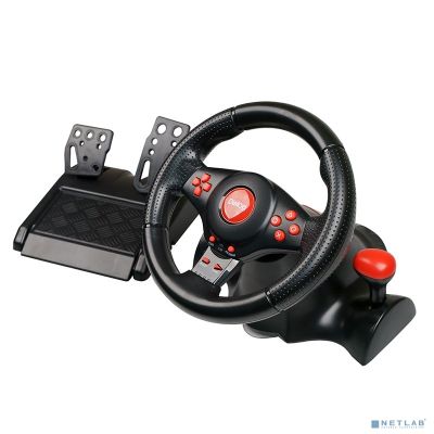 Dialog Игровой руль GW-230VR Dialog Fast Drive - вибро, 2педали+рычаг, PC USB/PS4&3/XB1&360/Android/Switch