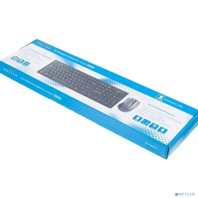 Клавиатура + мышь Oklick 250M Black USB беспроводная slim [997834]