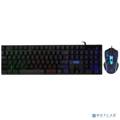 Defender Игровой набор Aura MKP-117 RU,Light [52117] {мышь+клавиатура+ковер}