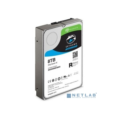 8TB Seagate SkyHawk (ST8000VE0004) {SATA 6 Гбит/с, 7200 rpm, 256 mb buffer, для видеонаблюдения c искусственным интеллектом}