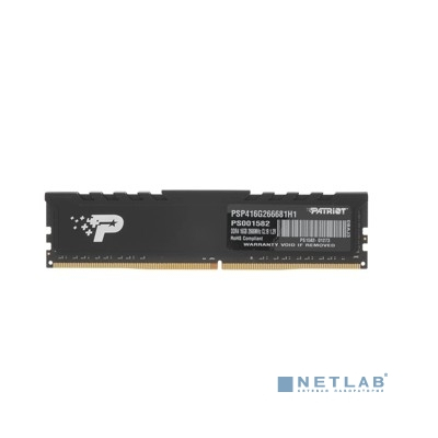 Patriot DDR4 DIMM 16GB PSP416G266681H1 PC4-21300, 2666MHz Signature Premium