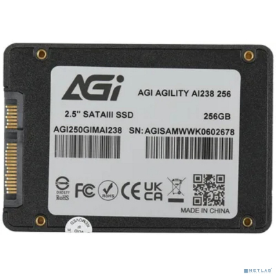 AGI SSD 250Gb SATA3 2.5" AI238 Client SSD AGI250GIMAI238
