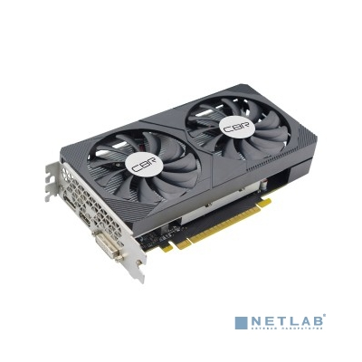 Видеокарта CBR GTX 1650 4Gb, GDDR6, 128Bit, DP+DVI+HDMI, Dual Fan, Ret [VGA-AFGTX1650-4G-RTL]