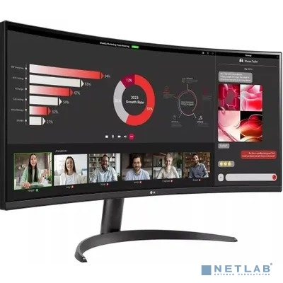 LCD LG 34" 34WR50QC-B UltraWide {VA Curved 3440x1440 100Hz 5ms 300cd 21:9 178/178 FreeSync 2xHDMI DisplayPort HDR10 VESA}
